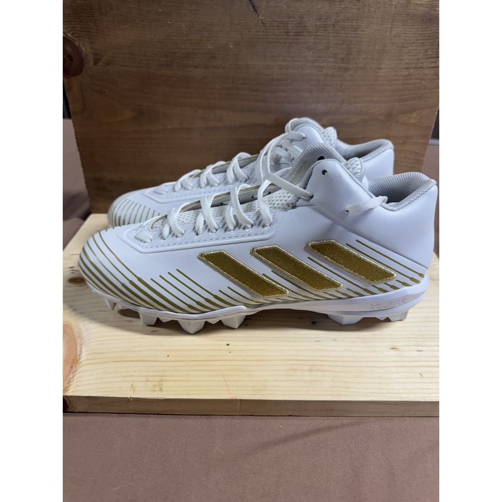 Adidas Freak Mid MD 20 football cleats sz 13 white and gold